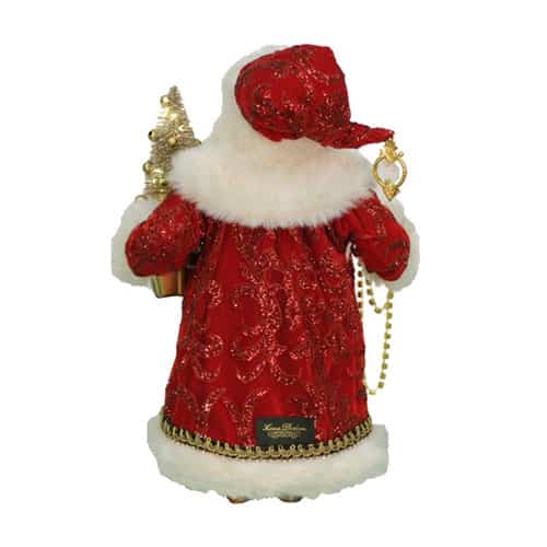 Traditional Elegance Lit Santa by Karen Didion Back