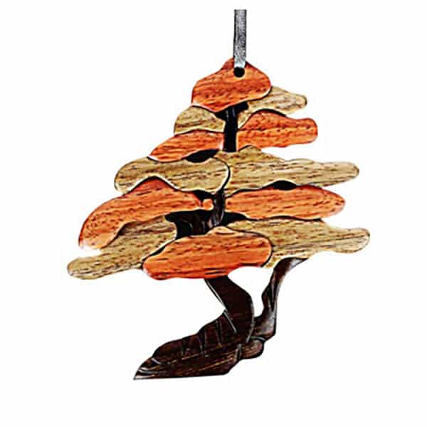 Tree of Life Intarsia Ornament