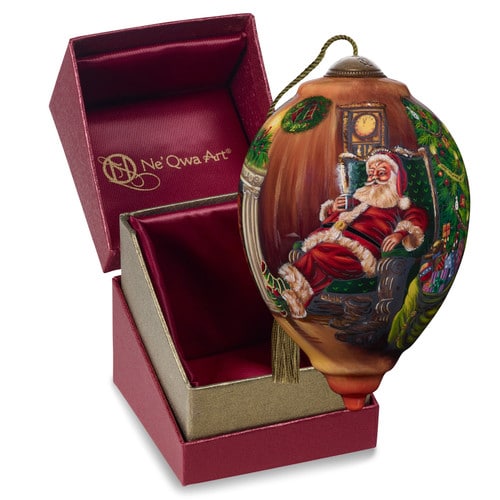 Merry Christmas to All Santa Neqwa Art® Ornament Boxed