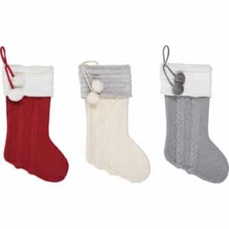 Cable Knit Christmas Stockings