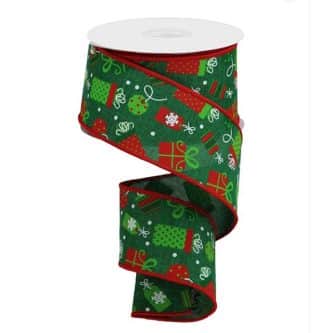 Christmas Packages Print Ribbon 25
