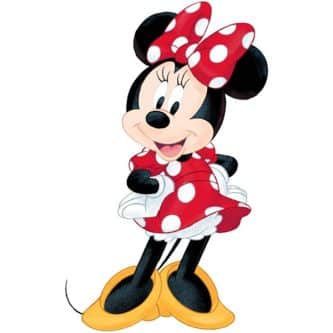 Gleeful Minnie Mouse Ornament