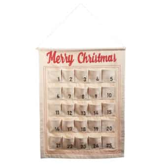 Merry Christmas Pocket Countdown Calendar