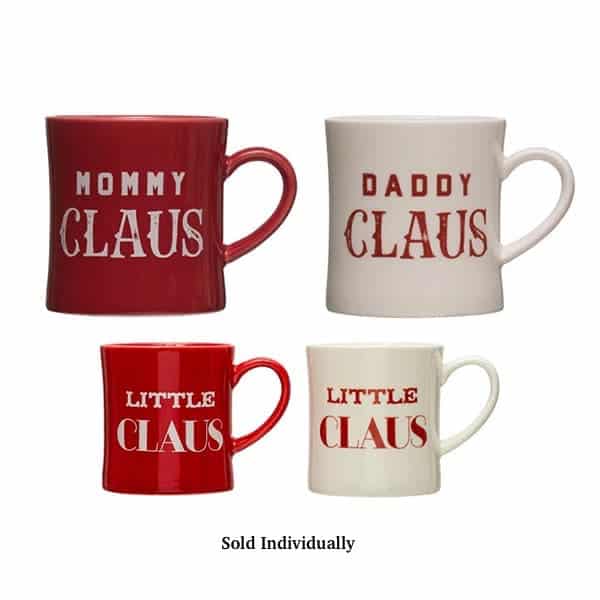 Mommy Daddy Little Claus Mugs