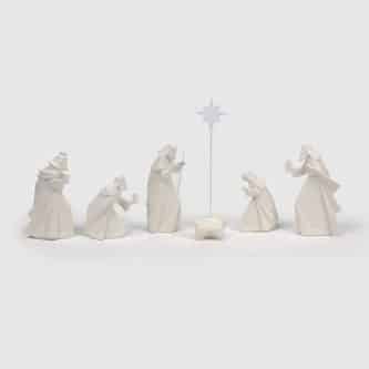 Origami Style Nativity Set
