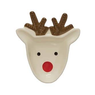 Reindeer Holiday Candy Dish