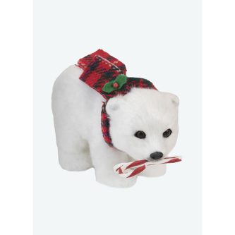 Candy Cane Polar Bear Byers Choice