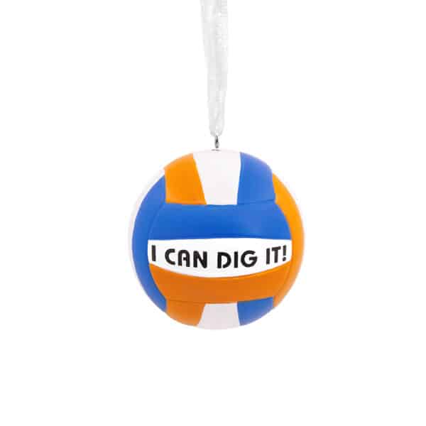 Dig It Volleyball Ornament Personalized