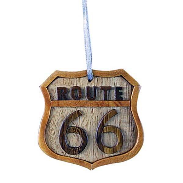 Route 66 Wooden Ornament