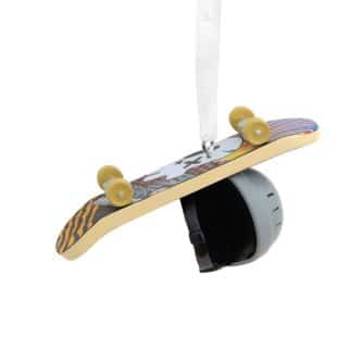 Skateboard And Helmet Ornament