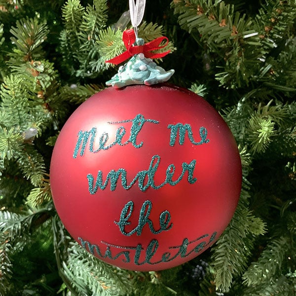 Under The Mistletoe Ornament Christmas Store