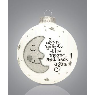 Love To The Moon Ball Ornament