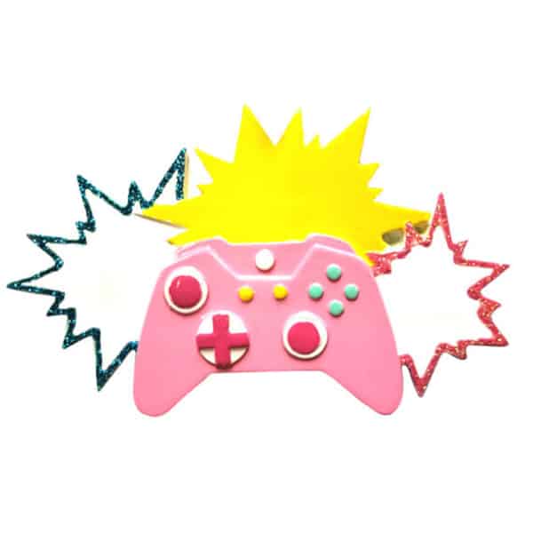 Pink Video Game Controller Ornament Personalize