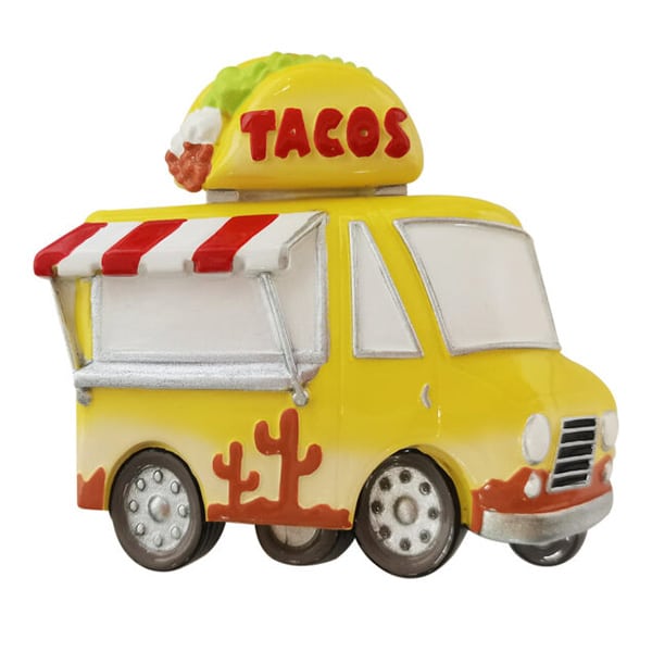 Taco Truck Ornament Personalized Christmas Store