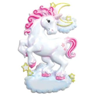 Unicorn Princess Ornament Personalize