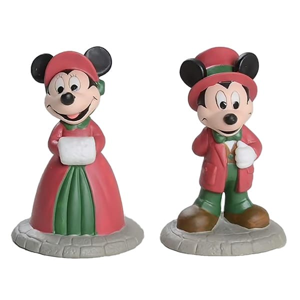 Disney World Parks Series Set Pre loved Dept 56 Mickey and Minnie Chirstmas Carol