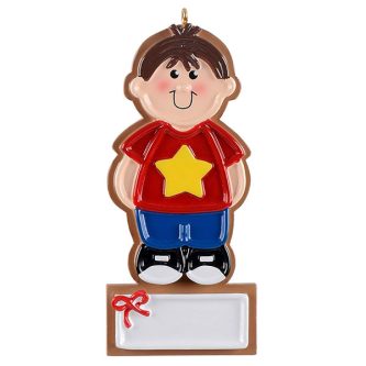 Flooded Frosting Cookie Boy Flooded Frosting Cookie Boy Ornament Personalize