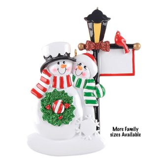 Lamppost Family Ornament Personalized 2 2