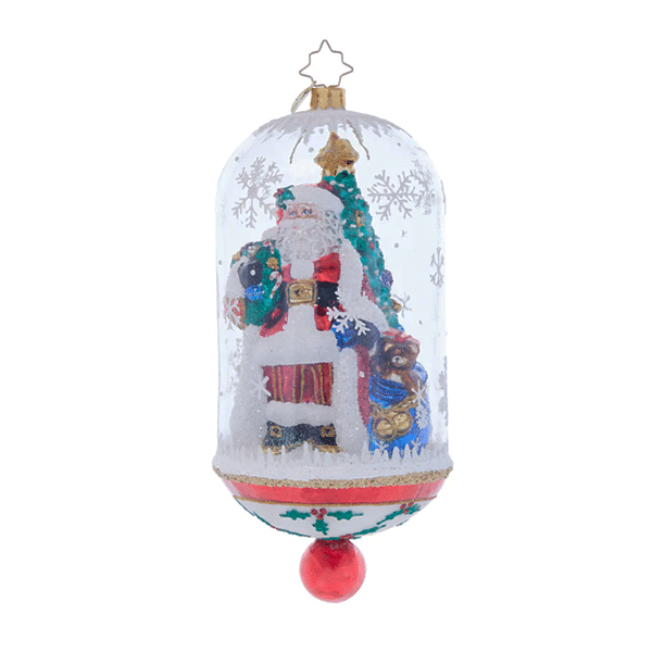 Holly Holiday Dome Santa by Radko