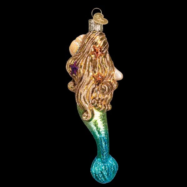 Mermaid Ornament Old World Christmas Back