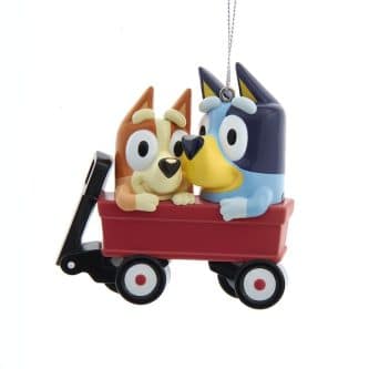 Bluey™ And Bingo Wagon Ornament Personalize