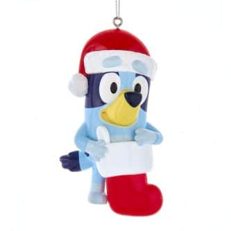 Bluey™ With Stocking Ornament Personalize