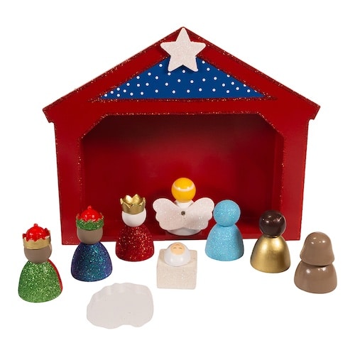 Childrens Miniature Nativity Set Back