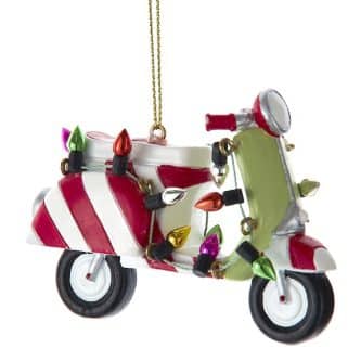 Christmas Decorated Vespa Ornament