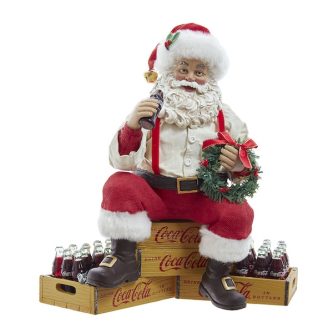 Coca-Cola® Santa on Crates