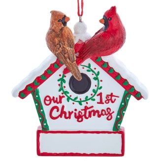 First Christmas Birdhouse Ornament Personalize