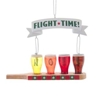 Flight Time Beer Glass Ornament