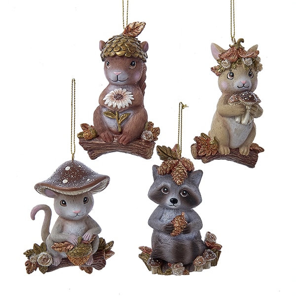 Forest Animals with Foliage Ornament