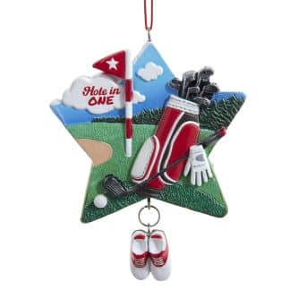 Hole In One Golf Ornament Personalize