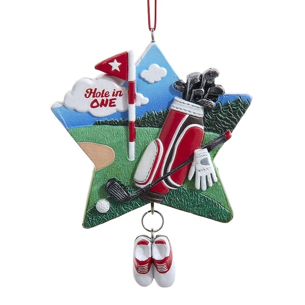 Hole in One Golf Ornament Personalize