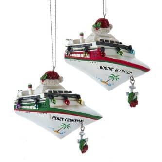 Holiday Cruise Ship Ornaments Personalize