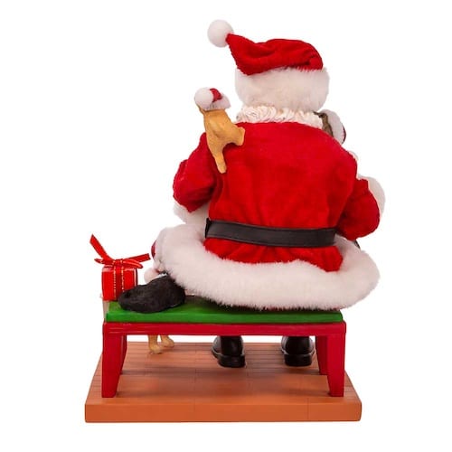 Laptop Santa with Pets Back