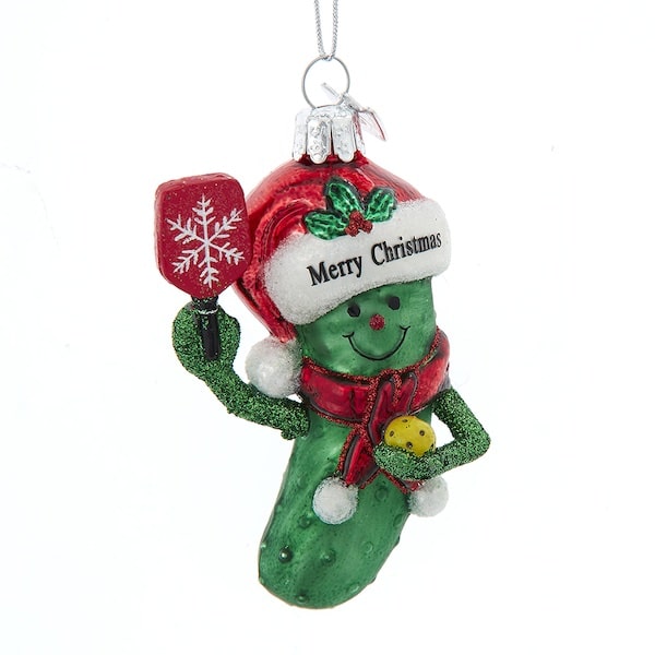 Pickleball Pickle Christmas Ornament