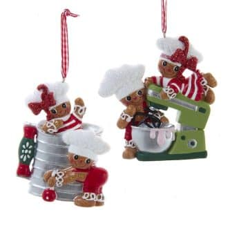 Playful Gingerbread Kitchen Ornaments