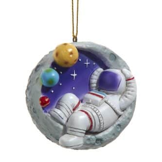 Relaxing On The Moon Ornament