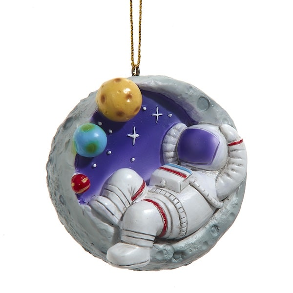 Relaxing on the Moon Ornament