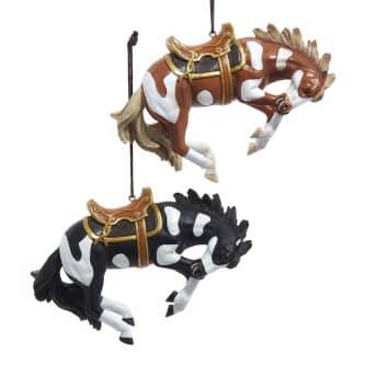 Rodeo Bucking Bronco Ornaments