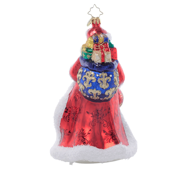 Santas Sparkling Keepsake by Radko Back