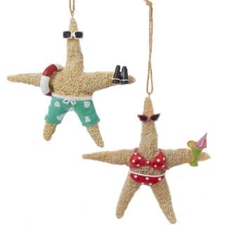 Starfish Beach Vacation Ornaments