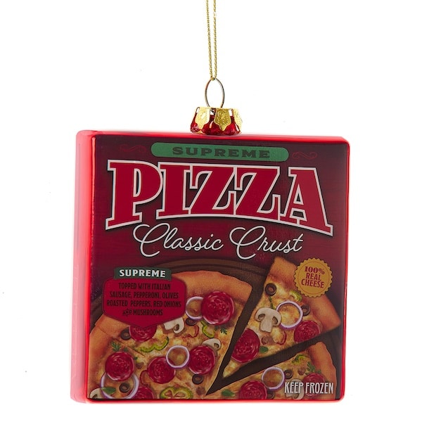 Supreme Pizza Box Ornament