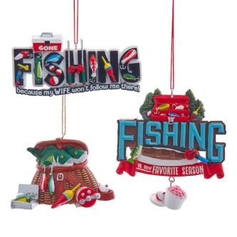 Wanna Go Fishing Ornaments