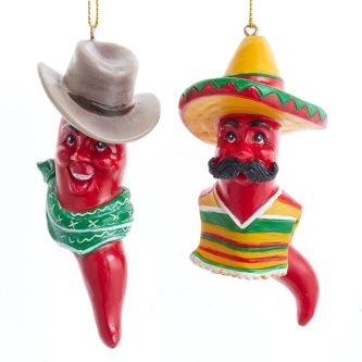 Whimsical Chili Pepper Ornaments