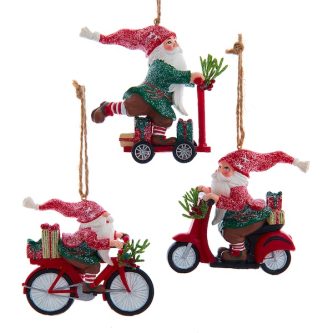 Zooming Ride Gnome Ornaments