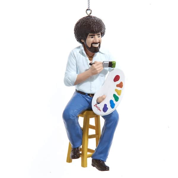 Bob Ross® On Stool Painting Ornament