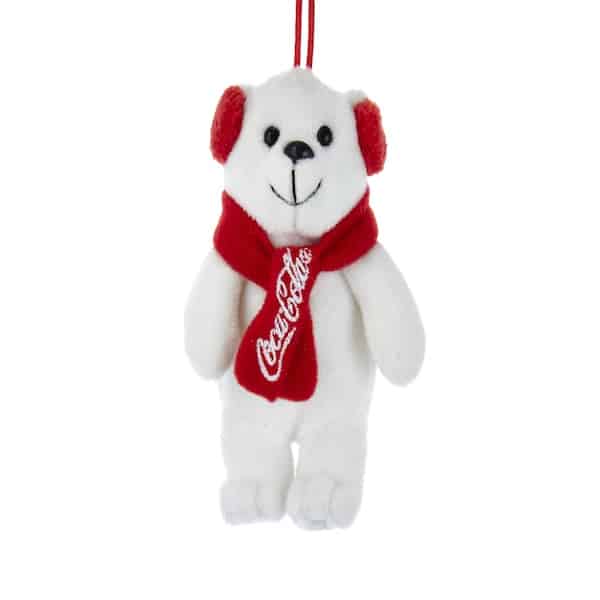 Coca cola® Plush Bear Ornament