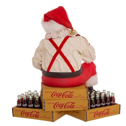 Coca cola® Santa on Crates Back